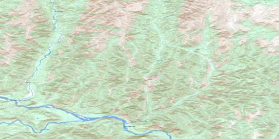 Vera Creek Topo Map 095F11 at 1:50,000 scale - National Topographic System of Canada (NTS) - Toporama map