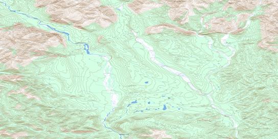 Clearwater Creek Topo Map 095F13 at 1:50,000 scale - National Topographic System of Canada (NTS) - Toporama map