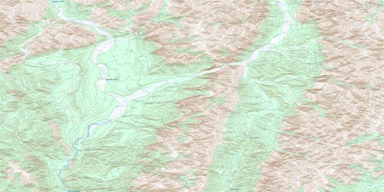 Wrigley Creek Topo Map 095F14 at 1:50,000 scale - National Topographic System of Canada (NTS) - Toporama map
