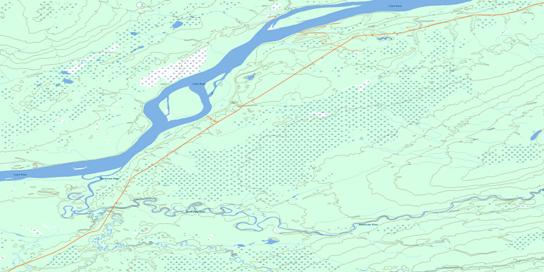 Dehdjida Island Topo Map 095G02 at 1:50,000 scale - National Topographic System of Canada (NTS) - Toporama map