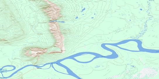Nahanni Butte Topographic map 095G03 at 1:50,000 Scale