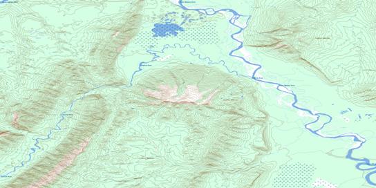 The Twisted Mountain Topographic map 095G04 at 1:50,000 Scale