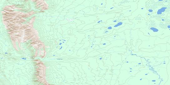Grainger River Topo Map 095G06 at 1:50,000 scale - National Topographic System of Canada (NTS) - Toporama map