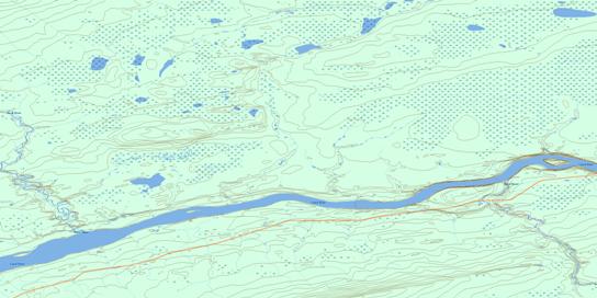 Matou River Topo Map 095G08 at 1:50,000 scale - National Topographic System of Canada (NTS) - Toporama map