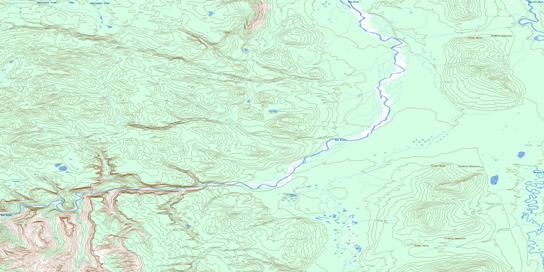 Ram River Topographic map 095G13 at 1:50,000 Scale