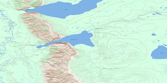 Little Doctor Lake Topo Map 095G14 at 1:50,000 scale - National Topographic System of Canada (NTS) - Toporama map