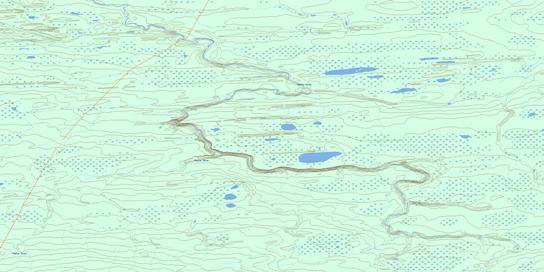 Poplar River Topographic map 095H03 at 1:50,000 Scale