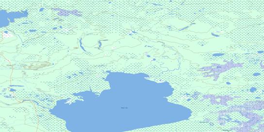 Bulmer Lake Topo Map 095I15 at 1:50,000 scale - National Topographic System of Canada (NTS) - Toporama map
