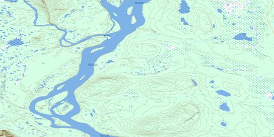 Camsell Bend Topo Map 095J06 at 1:50,000 scale - National Topographic System of Canada (NTS) - Toporama map