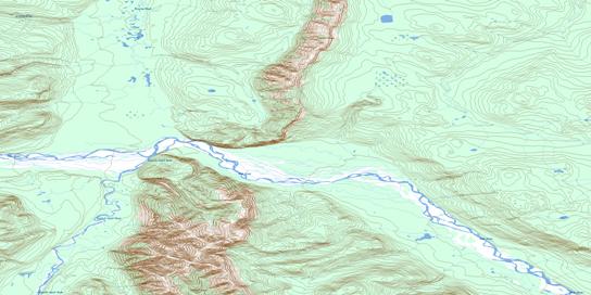 No Title Topo Map 095J13 at 1:50,000 scale - National Topographic System of Canada (NTS) - Toporama map