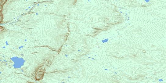 Peekaya Lake Topographic map 095J15 at 1:50,000 Scale