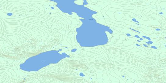 Greasy Lake Topographic map 095J16 at 1:50,000 Scale