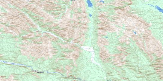 Dekale Creek Topo Map 095K07 at 1:50,000 scale - National Topographic System of Canada (NTS) - Toporama map