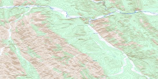 Pastel Creek Topo Map 095K14 at 1:50,000 scale - National Topographic System of Canada (NTS) - Toporama map