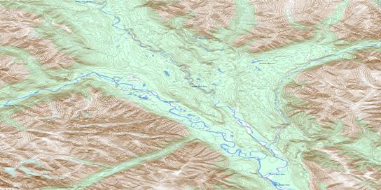Black Wolf Mountain Topographic map 095L05 at 1:50,000 Scale