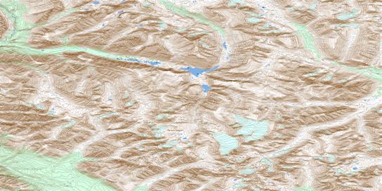 Avalanche Lake Topo Map 095L06 at 1:50,000 scale - National Topographic System of Canada (NTS) - Toporama map