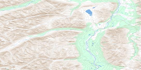 Coppercap Mountain Topographic map 095L10 at 1:50,000 Scale