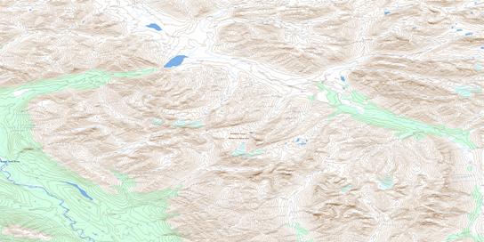 Grizzly Bear Lake Topo Map 095L12 at 1:50,000 scale - National Topographic System of Canada (NTS) - Toporama map