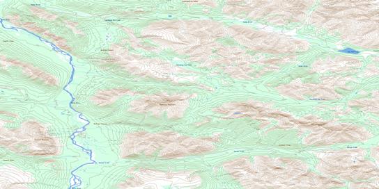 Vanishing Ram Creek Topo Map 095M13 at 1:50,000 scale - National Topographic System of Canada (NTS) - Toporama map