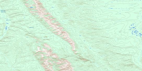 Iverson Range Topo Map 095N02 at 1:50,000 scale - National Topographic System of Canada (NTS) - Toporama map