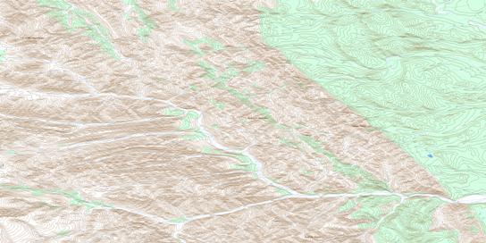 Painted Mountains Topographic map 095N04 at 1:50,000 Scale
