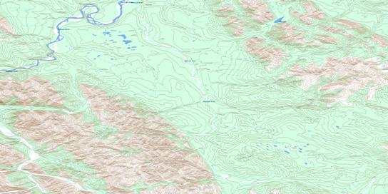 Marten Creek Topo Map 095N05 at 1:50,000 scale - National Topographic System of Canada (NTS) - Toporama map