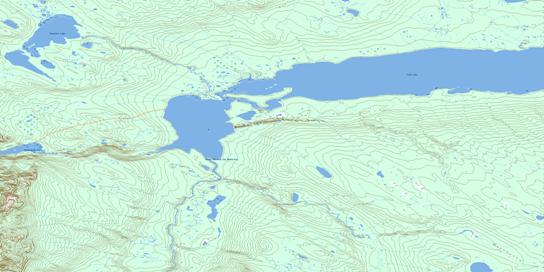 Paeenfee Lake Topo Map 095O02 at 1:50,000 scale - National Topographic System of Canada (NTS) - Toporama map