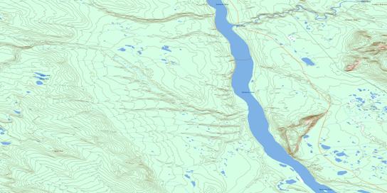 Mount Gaudet Topographic map 095O05 at 1:50,000 Scale