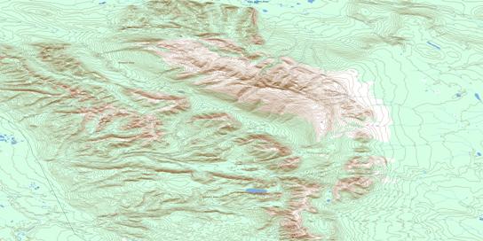 Mount Kindle Topo Map 095O06 at 1:50,000 scale - National Topographic System of Canada (NTS) - Toporama map