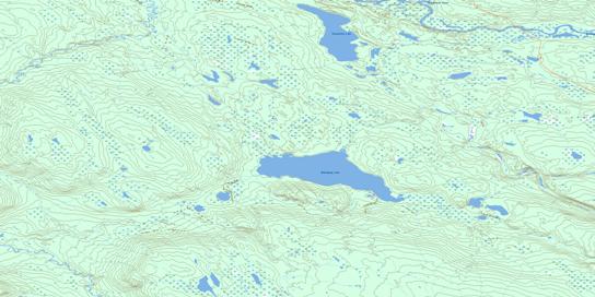 Nothaykay Lake Topographic map 095O10 at 1:50,000 Scale