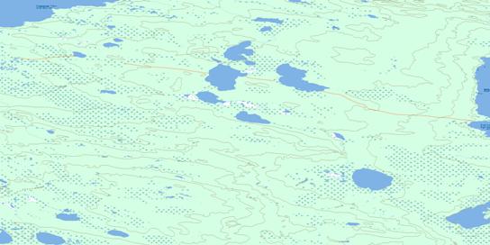 No Title Topo Map 096A13 at 1:50,000 scale - National Topographic System of Canada (NTS) - Toporama map