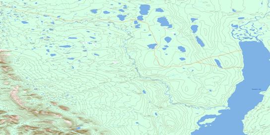 Blackwater Lake North Topo Map 096B03 at 1:50,000 scale - National Topographic System of Canada (NTS) - Toporama map