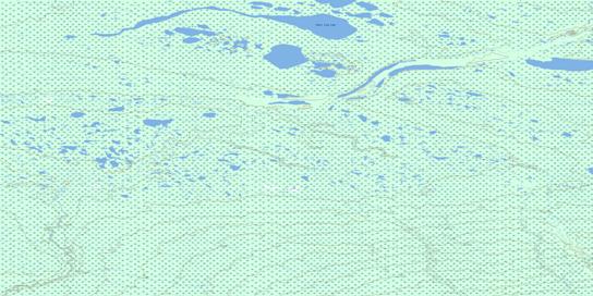 Water Lily Lake Topographic map 096B07 at 1:50,000 Scale