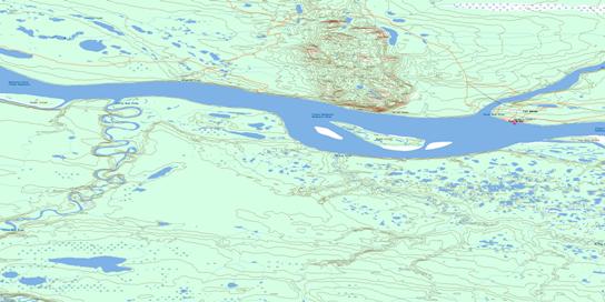 Fort Norman Topo Map 096C13 at 1:50,000 scale - National Topographic System of Canada (NTS) - Toporama map