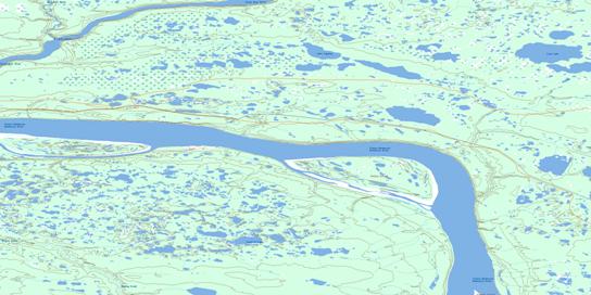 Police Island Topo Map 096C14 at 1:50,000 scale - National Topographic System of Canada (NTS) - Toporama map