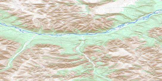 Toochingkla River Topographic map 096D02 at 1:50,000 Scale