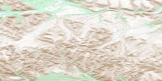 Peterson Creek Topographic map 096D05 at 1:50,000 Scale