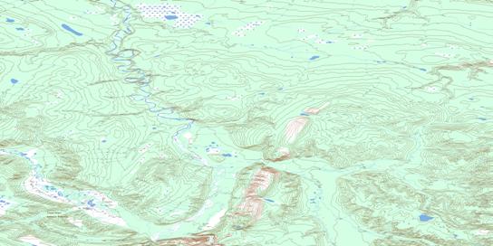 Ration Creek Topographic map 096D09 at 1:50,000 Scale
