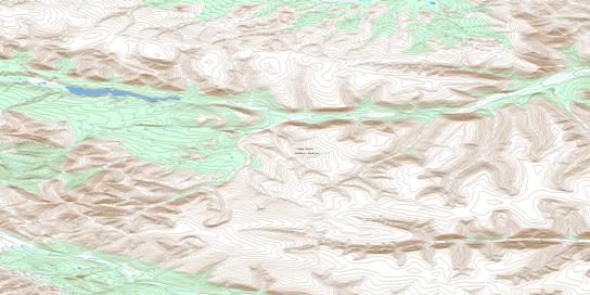 Mcdermott Creek Topo Map 096D12 at 1:50,000 scale - National Topographic System of Canada (NTS) - Toporama map