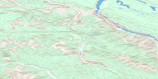 Dodo Mountain Topographic map 096D14 at 1:50,000 Scale