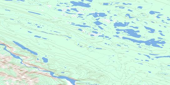 Mirror Lake Topo Map 096D15 at 1:50,000 scale - National Topographic System of Canada (NTS) - Toporama map