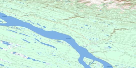 Prohibition Creek Topo Map 096E01 at 1:50,000 scale - National Topographic System of Canada (NTS) - Toporama map