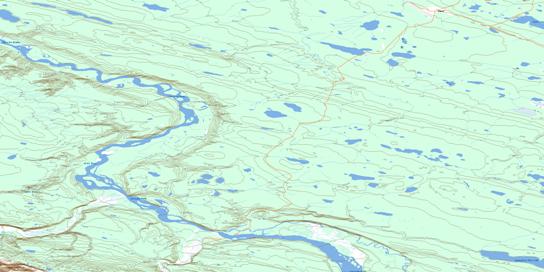 Canol Topo Map 096E03 at 1:50,000 scale - National Topographic System of Canada (NTS) - Toporama map