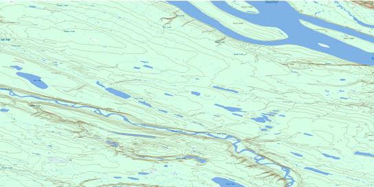 Rete Lake Topographic map 096E05 at 1:50,000 Scale