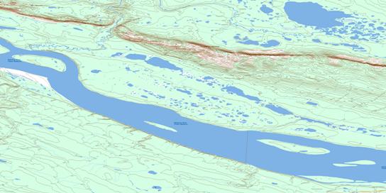 Oscar Lake Topographic map 096E06 at 1:50,000 Scale
