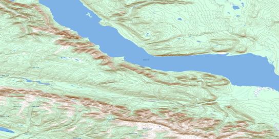 Kelly Lake Topo Map 096E08 at 1:50,000 scale - National Topographic System of Canada (NTS) - Toporama map