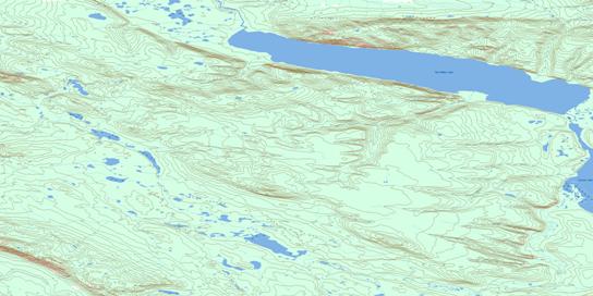 Sam Mcrae Lake Topographic map 096E14 at 1:50,000 Scale