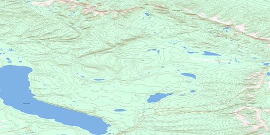 Turton Lake Topo Map 096E15 at 1:50,000 scale - National Topographic System of Canada (NTS) - Toporama map