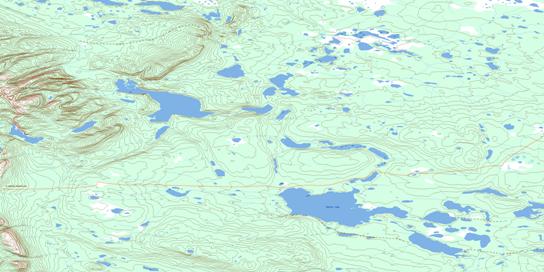 Doctor Lake Topo Map 096E16 at 1:50,000 scale - National Topographic System of Canada (NTS) - Toporama map
