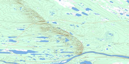 Mount St Charles Topo Map 096F02 at 1:50,000 scale - National Topographic System of Canada (NTS) - Toporama map